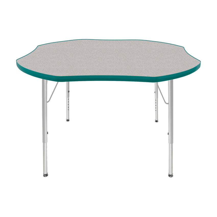 Mahar Creative Colors Shamrock Creative Colors Activity Table with Heavy Duty Laminate Top (48" Diameter x 21-30"H) - SchoolOutlet