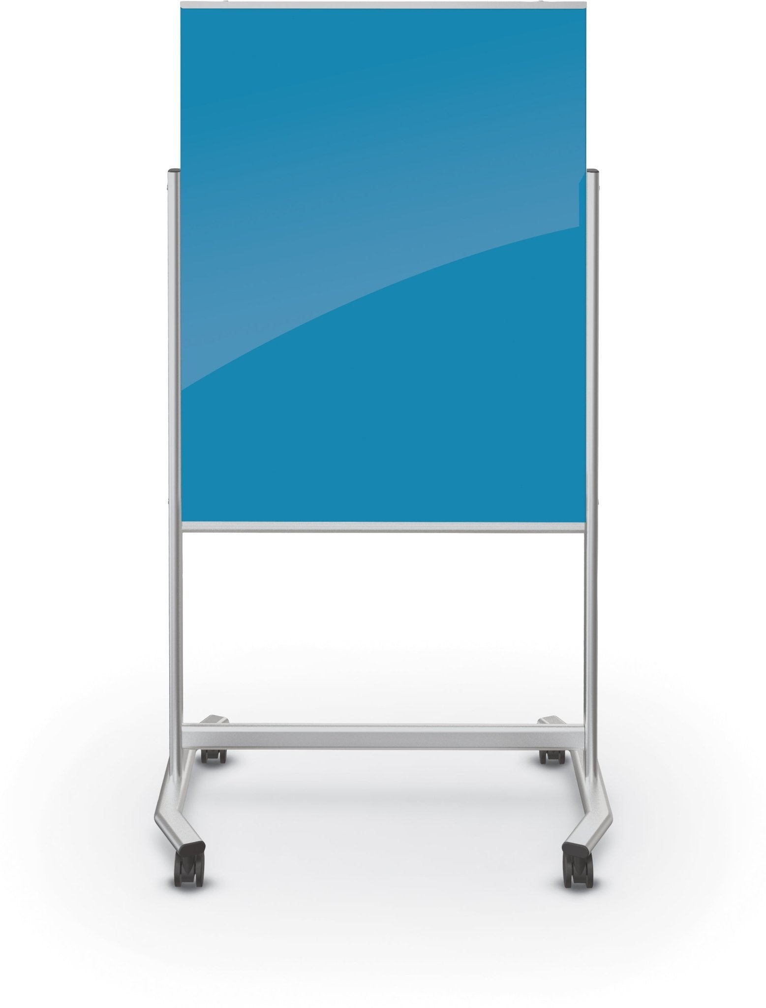 Mooreco Visionary Move Mobile Magnetic Glassboard - 4'H x 3'W (Mooreco 74950) - SchoolOutlet
