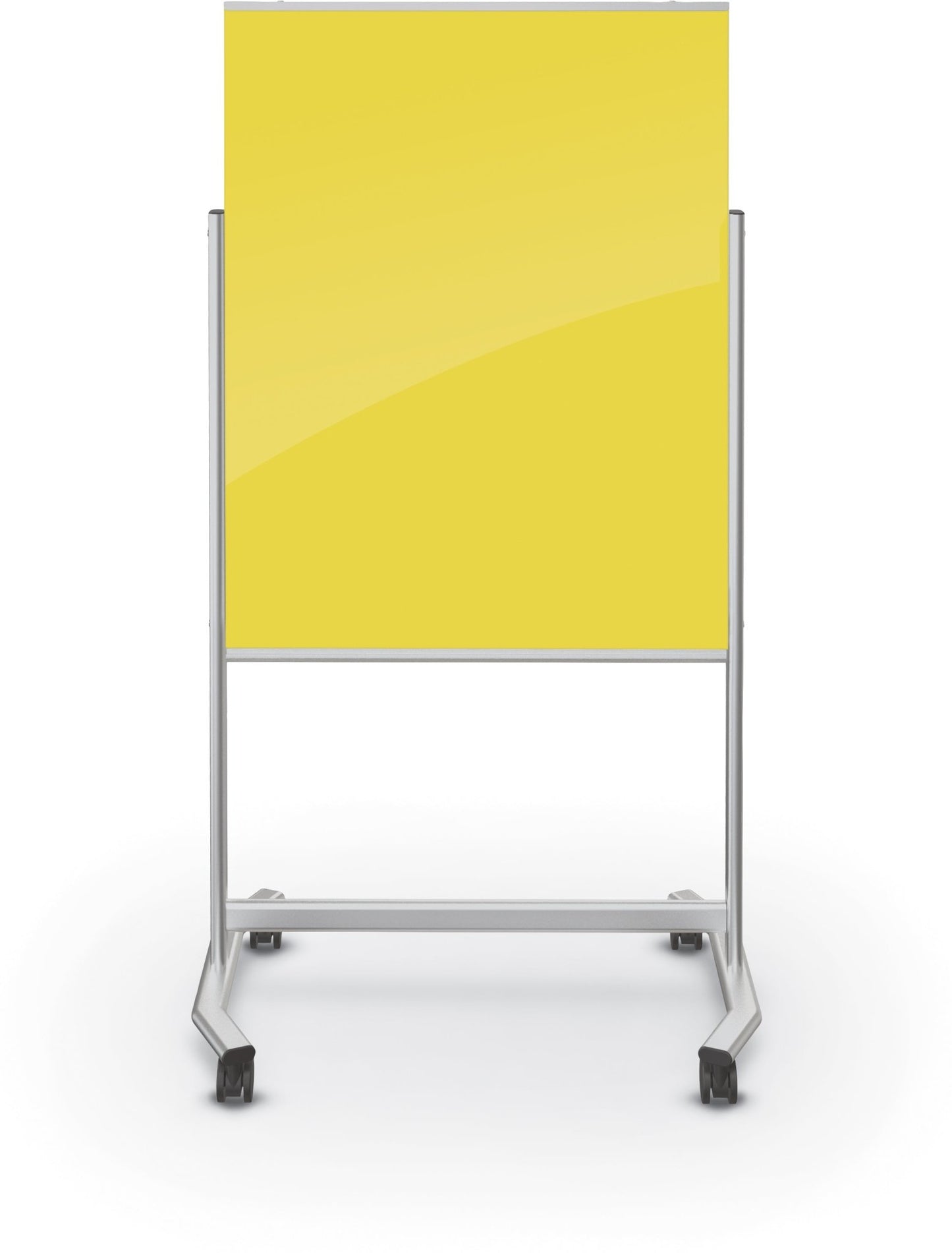 Mooreco Visionary Move Mobile Magnetic Glassboard - 4'H x 3'W (Mooreco 74950) - SchoolOutlet