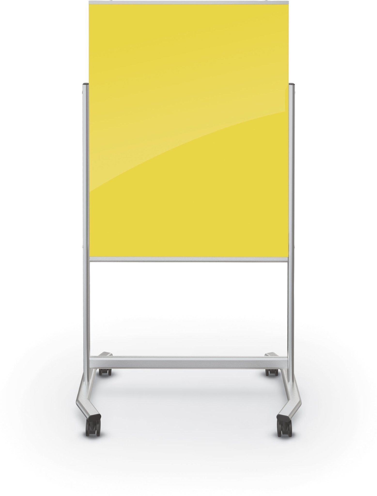 Mooreco Visionary Move Mobile Magnetic Glassboard - 4'H x 3'W (Mooreco 74950) - SchoolOutlet
