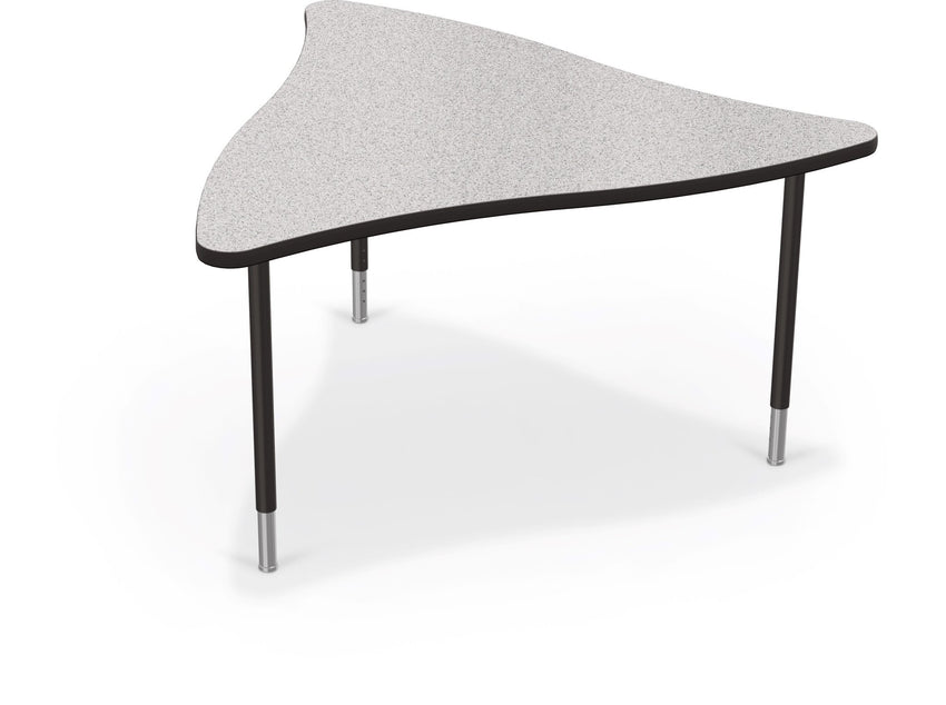 Mooreco Creator Configurable Tables - Triangle - Black Edgeband - Black Legs (Mooreco 1633K1) - SchoolOutlet