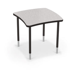 Mooreco Creator Configurable Tables - Square - Black Edgeband - Black Legs (Mooreco 1633M1)