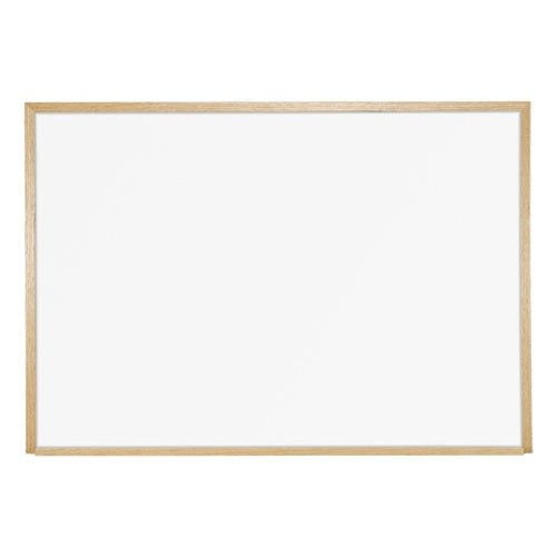 Mooreco Wood Trim - Porcelain Markerboard - 34"H X 48"W (Mooreco 202WC) - SchoolOutlet