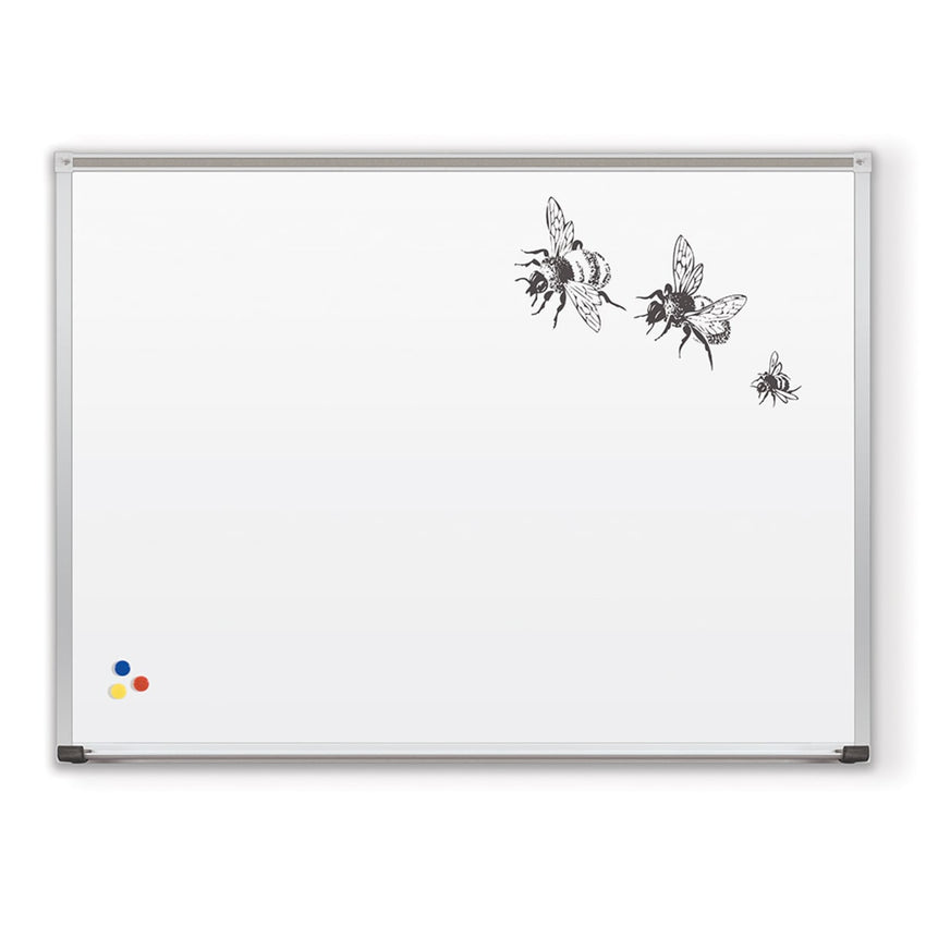 Mooreco Magne-Rite Whiteboard - Deluxe Aluminum Trim - 2'H X 3'W (Mooreco 219AB) - SchoolOutlet