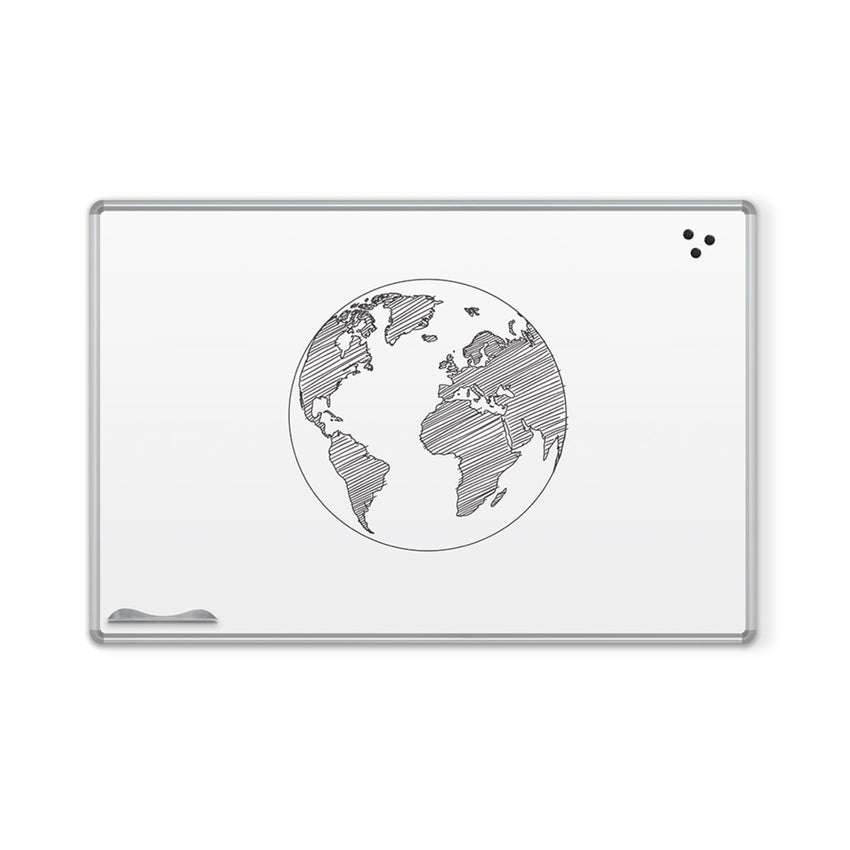 Mooreco Magne-Rite Whiteboard - Presidential Trim (Silver) 2'H x 3'W (Mooreco 219PB) - SchoolOutlet