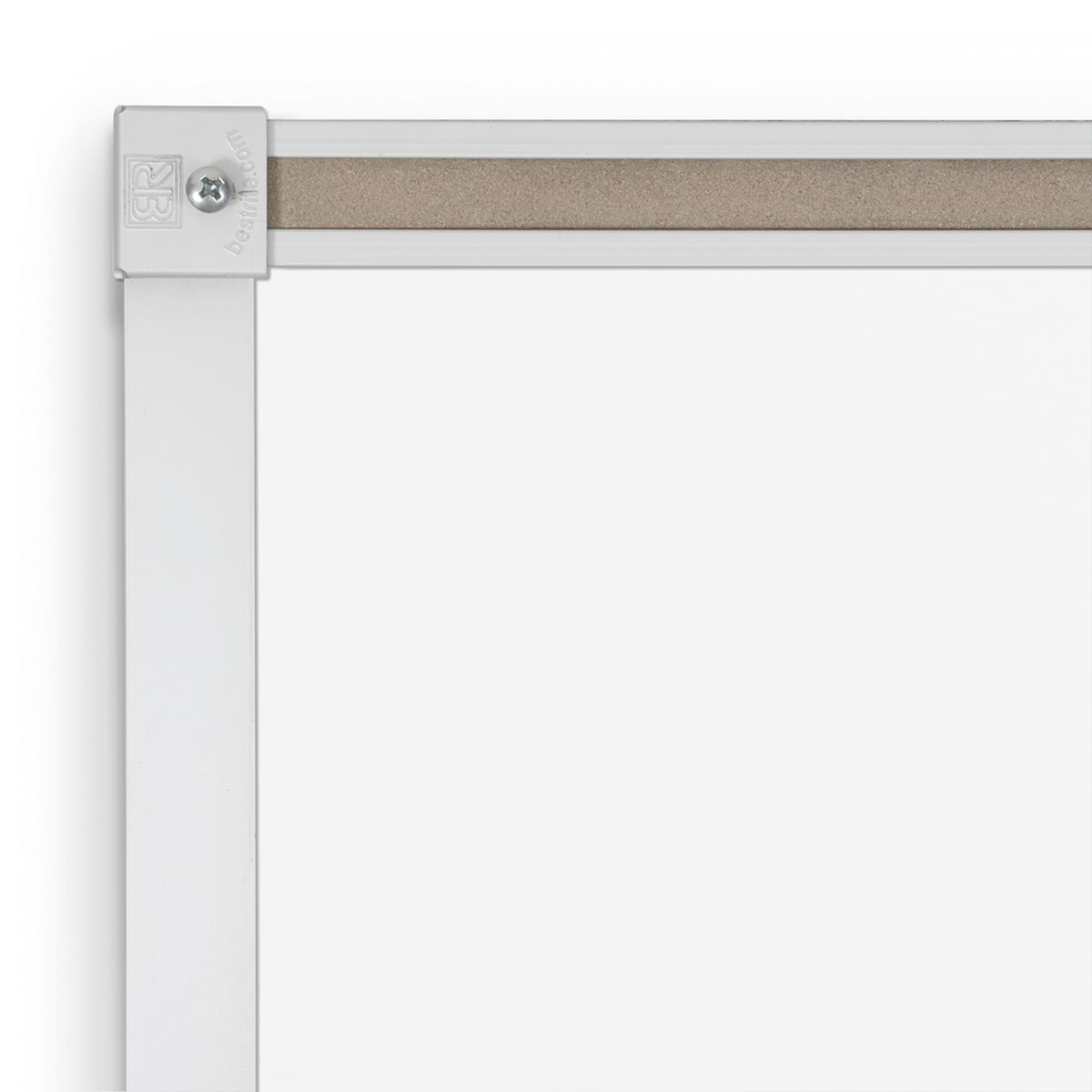 Mooreco ABC Porcelain Magnetic Markerboard with Map Rail - 2'H x 3'W (Mooreco 2H2NB-M) - SchoolOutlet