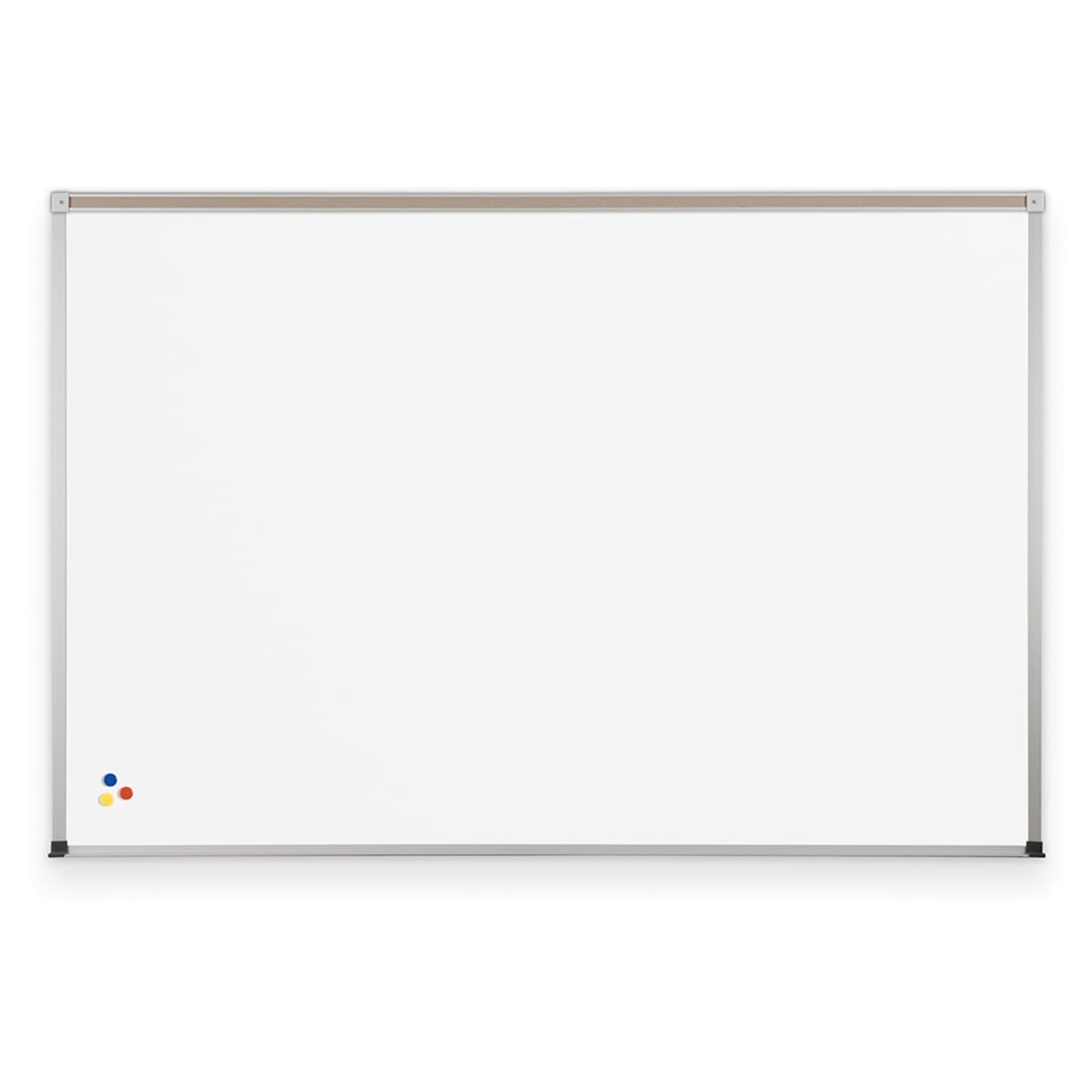 Mooreco ABC Porcelain Magnetic Markerboard with Map Rail - 4'H x 6'W (Mooreco 2H2NG-M) - SchoolOutlet