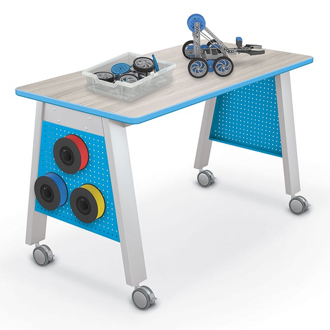 Mooreco Compass Makerspace Pegboard Table Side Panels (Set of 2) - 52990 - SchoolOutlet