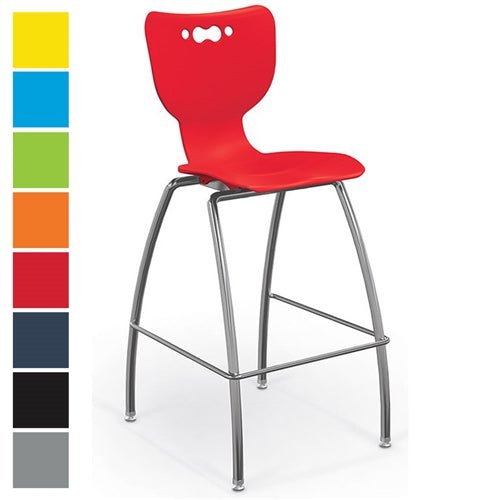 MooreCo 53221 Hierarchy Stool - 4-Leg Stool (30 inch) (MooreCo 53221) - SchoolOutlet