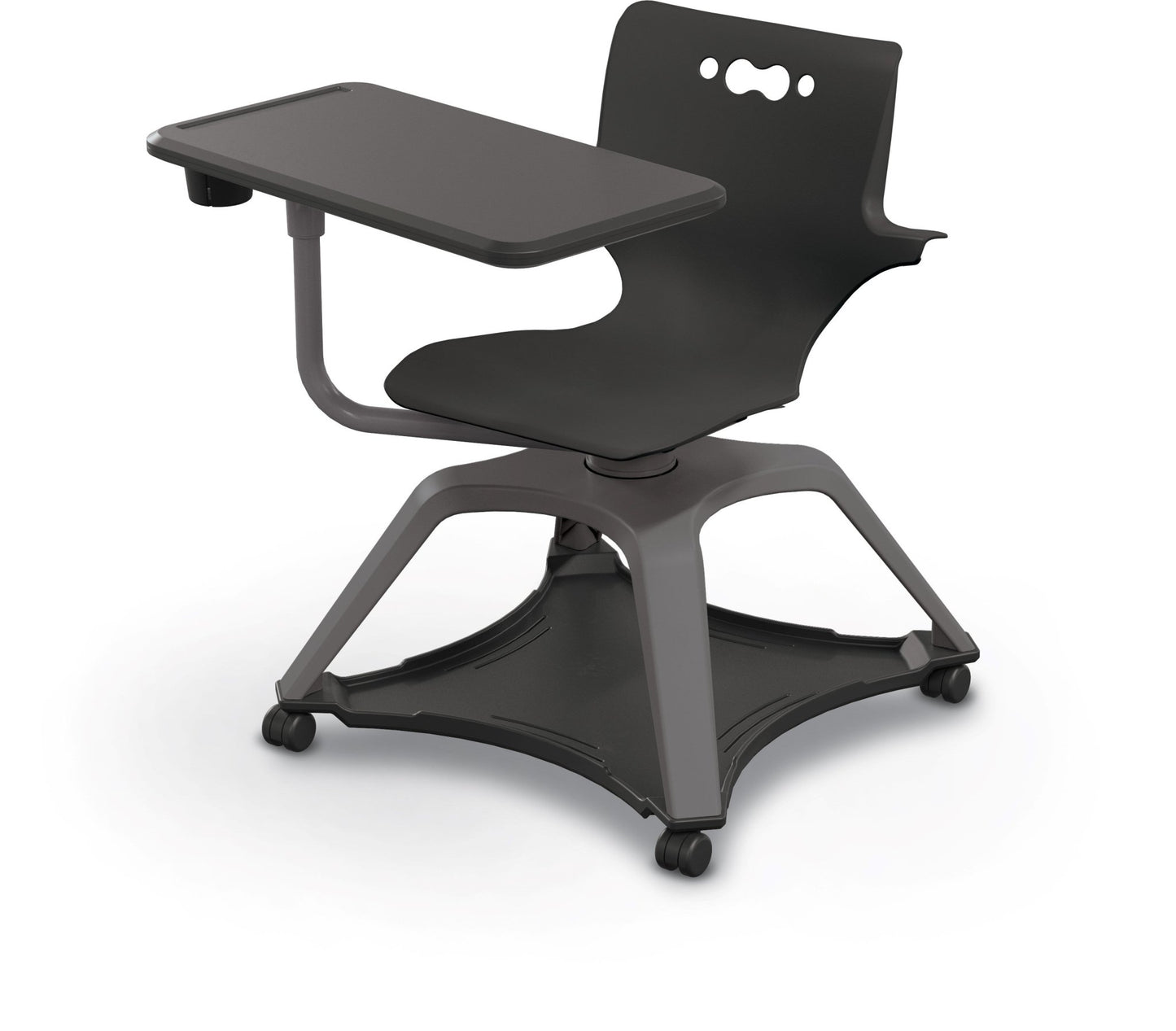 MooreCo Hierarchy Enroll Series Mobile Tablet Arm Chair Desk with Arms (54325-XXXX-WA-XX-XX) - SchoolOutlet