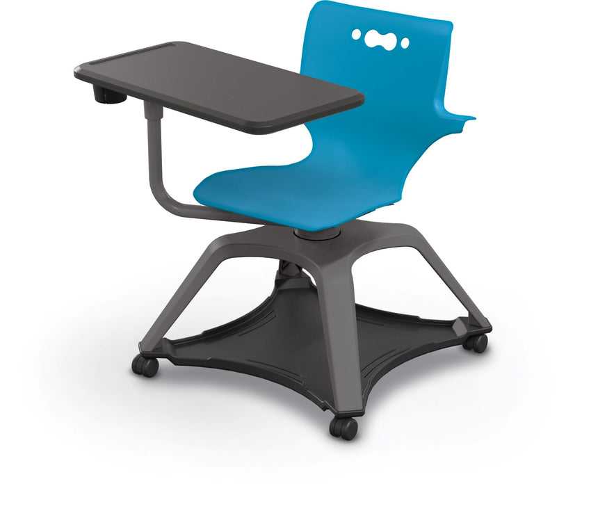 MooreCo Hierarchy Enroll Series Mobile Tablet Arm Chair Desk with Arms (54325-XXXX-WA-XX-XX) - SchoolOutlet