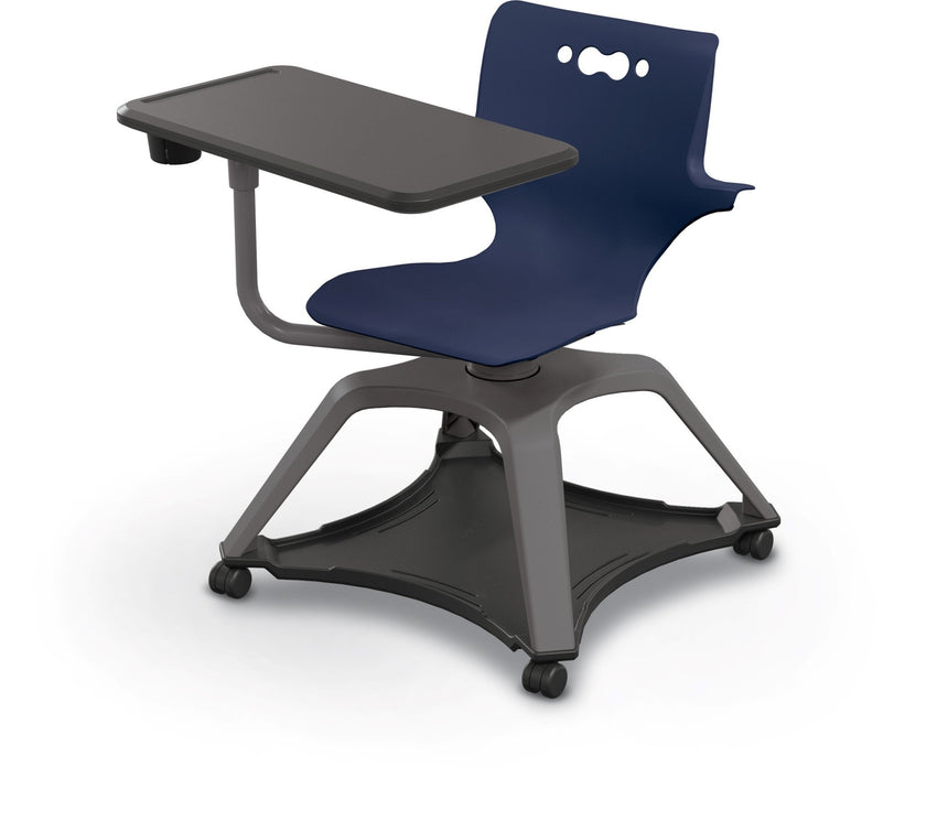 MooreCo Hierarchy Enroll Series Mobile Tablet Arm Chair Desk with Arms (54325-XXXX-WA-XX-XX) - SchoolOutlet