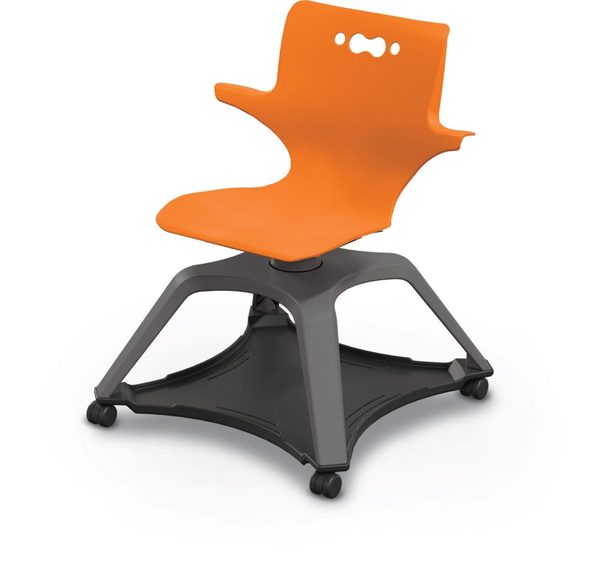 MooreCo Hierarchy Enroll Series Mobile Tablet Arm Chair Desk with Arms (54325-XXXX-WA-XX-XX) - SchoolOutlet