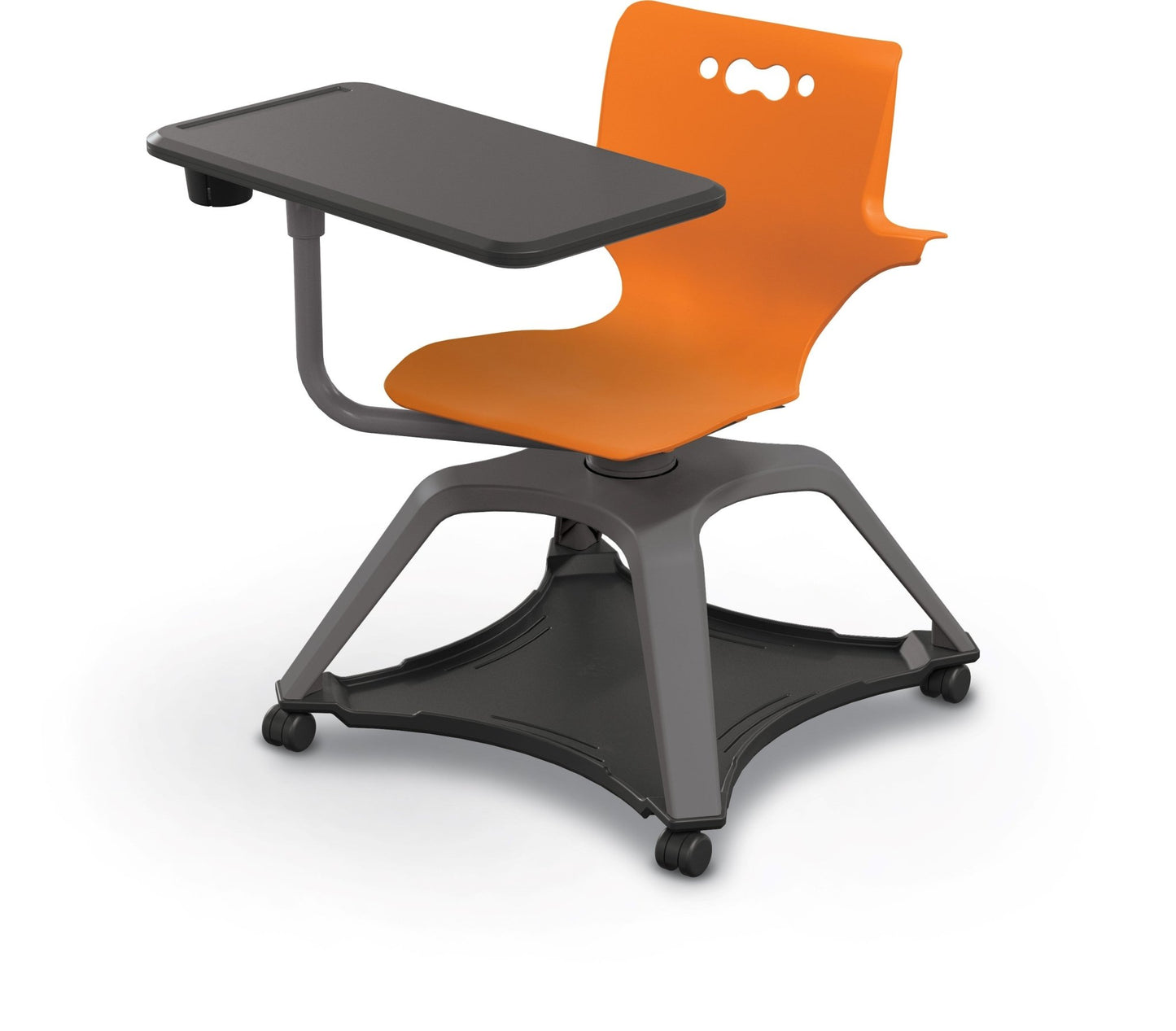 MooreCo Hierarchy Enroll Series Mobile Tablet Arm Chair Desk with Arms (54325-XXXX-WA-XX-XX) - SchoolOutlet