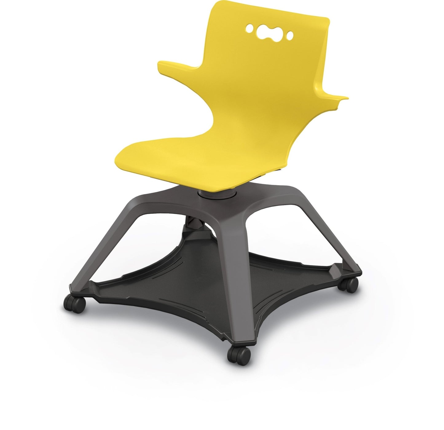 MooreCo Hierarchy Enroll Series Mobile Tablet Arm Chair Desk with Arms (54325-XXXX-WA-XX-XX) - SchoolOutlet