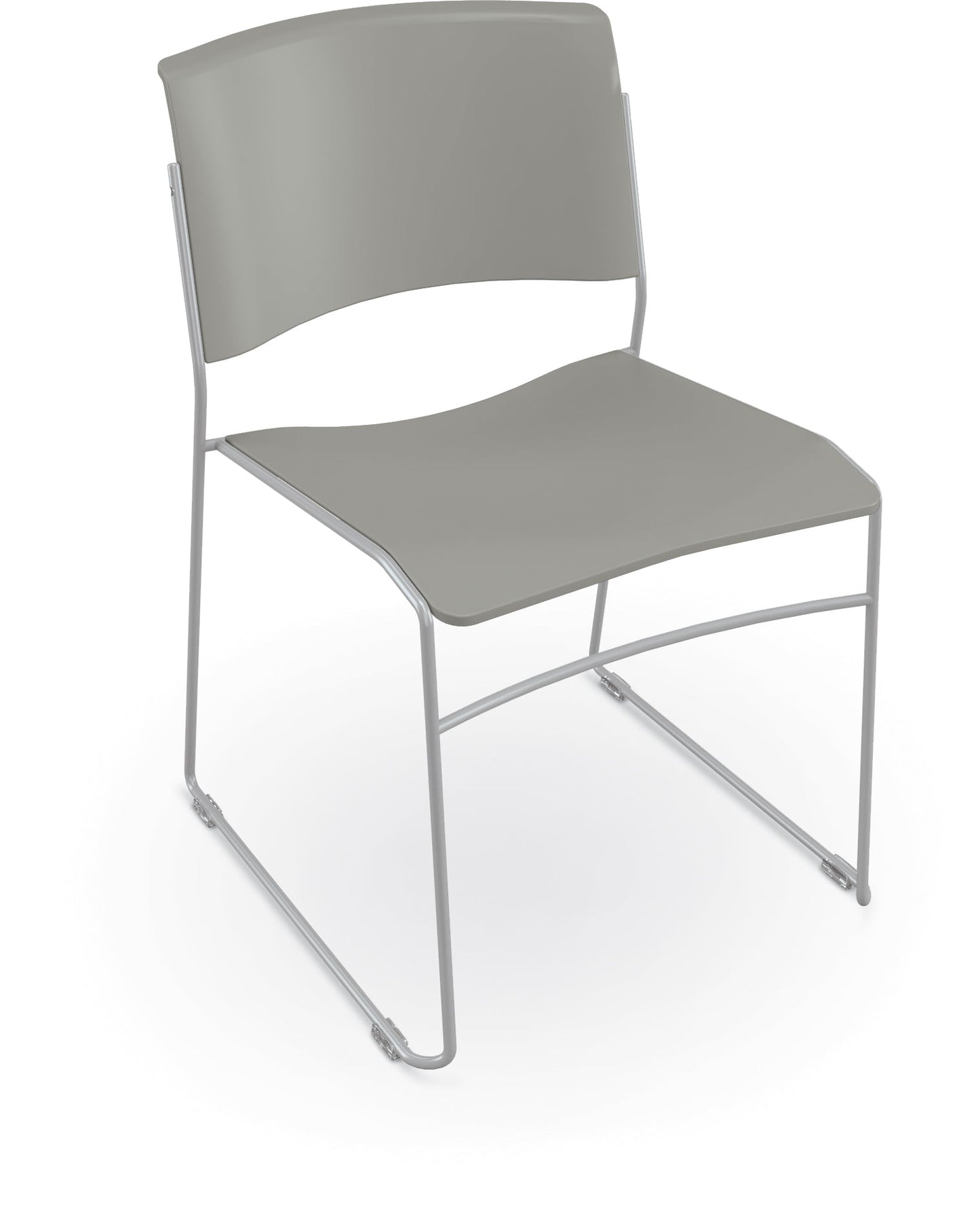 Mooreco Akt Stacking Chair with Wire Frame, 17.65" Seat Height - SchoolOutlet