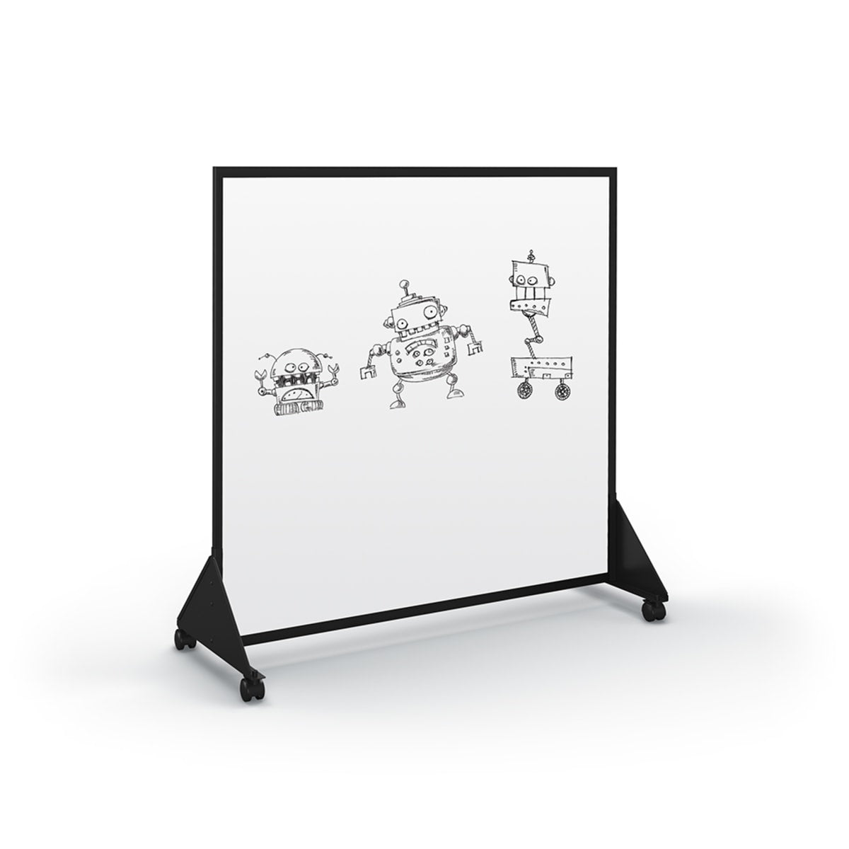 Mooreco Preschool Divider - Markerboard one side - Vinyl one side 4'H × 5'W (Mooreco 648F) - SchoolOutlet