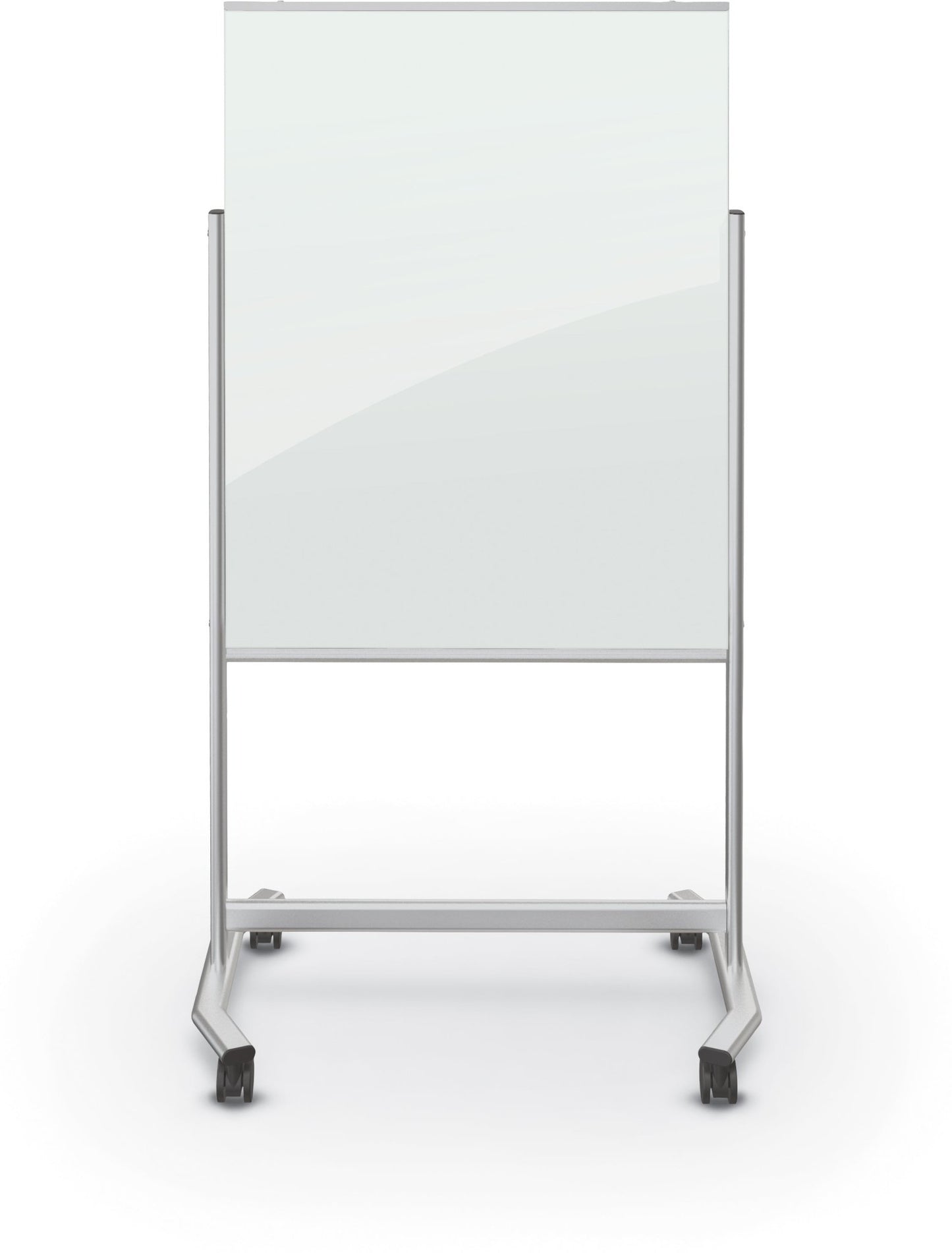 Mooreco Visionary Move Mobile Magnetic Glassboard - 4'H x 3'W (Mooreco 74950) - SchoolOutlet