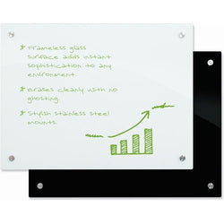 Mooreco Enlighten Non-Magnetic Glass Board - 1'H x 1'W (Mooreco 83937)