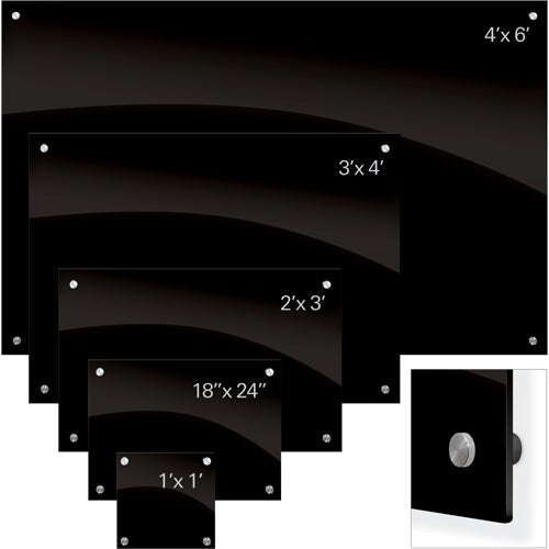 Mooreco Enlighten White, Non-Magnetic Glass Boards - 4'H x 6'W (Mooreco 83941) - SchoolOutlet