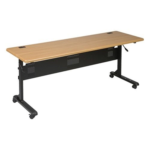 Mooreco Flipper Training Table Top - Teak - Rectangle 24" W x 72" L (Mooreco 89863) - SchoolOutlet