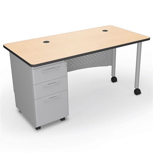 Mooreco 91775 Avid Modular Single Pedestal Desk 60"x 24"x 30" (Mooreco 91775) - SchoolOutlet