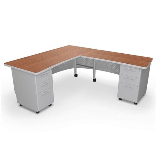Mooreco 91782 Avid Modular L-Shaped Desk System - Return Desk 29.8"H x 60"W x 36.3"D - Left (Mooreco 91782) - SchoolOutlet