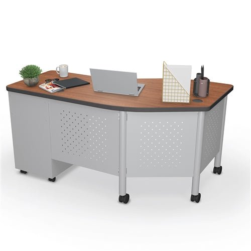 Mooreco 91785 Avid Modular Instructor Teacher's Desk 29.8"H x 60"W x 36.3"D - Right (Mooreco 91785) - SchoolOutlet