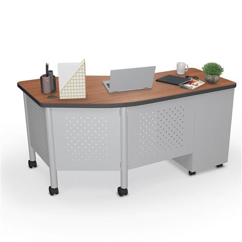 Mooreco 91786 Avid Modular Instructor Teacher's Desk 29.8"H x 60"W x 36.3"D - Left (Mooreco 91786) - SchoolOutlet