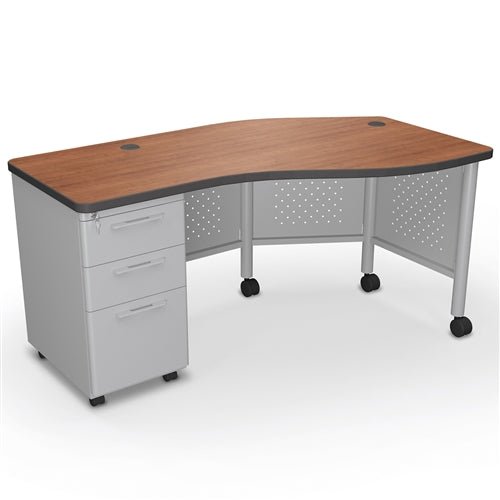 Mooreco 91786 Avid Modular Instructor Teacher's Desk 29.8"H x 60"W x 36.3"D - Left (Mooreco 91786) - SchoolOutlet