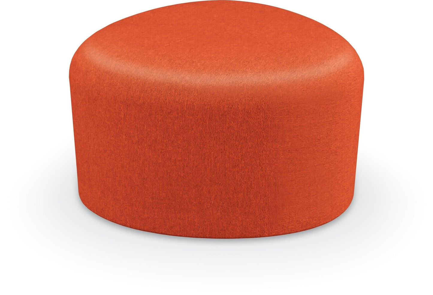 Mooreco Akt Soft Seating Lounge Small Ottoman - Grade 02 Fabric and Powder Coated Sled Legs - SchoolOutlet