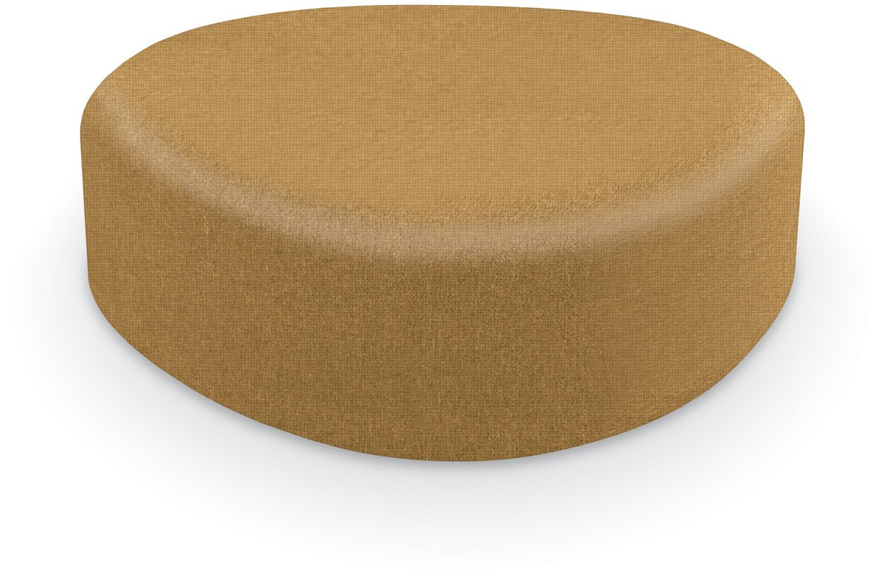 Mooreco Akt Soft Seating Lounge Large Ottoman - Grade 02 Fabric and Powder Coated Sled Legs - SchoolOutlet