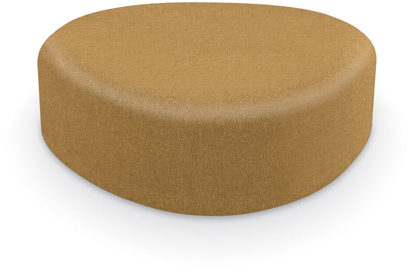 Mooreco Akt Soft Seating Lounge Large Ottoman - Grade 02 Fabric and Powder Coated Sled Legs - SchoolOutlet