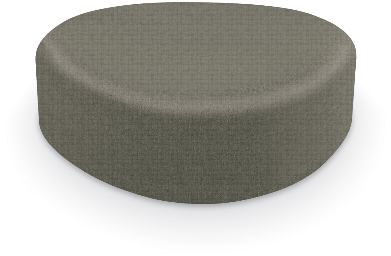 Mooreco Akt Soft Seating Lounge Large Ottoman - Grade 02 Fabric and Powder Coated Sled Legs - SchoolOutlet
