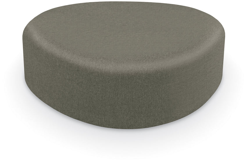 Mooreco Akt Soft Seating Lounge Large Ottoman - Grade 02 Fabric and Powder Coated Sled Legs - SchoolOutlet
