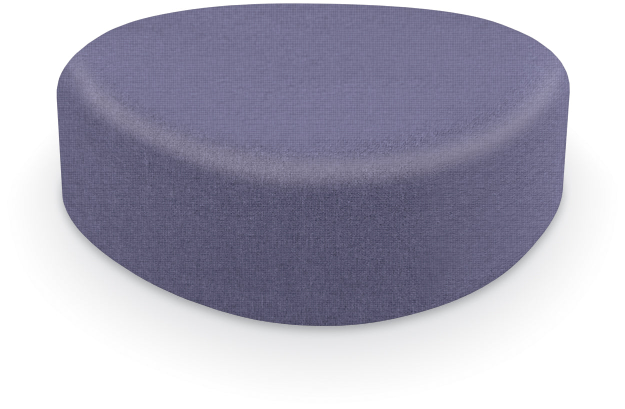 Mooreco Akt Soft Seating Lounge Large Ottoman - Grade 02 Fabric and Powder Coated Sled Legs - SchoolOutlet