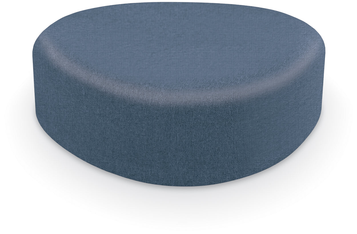 Mooreco Akt Soft Seating Lounge Large Ottoman - Grade 02 Fabric and Powder Coated Sled Legs - SchoolOutlet