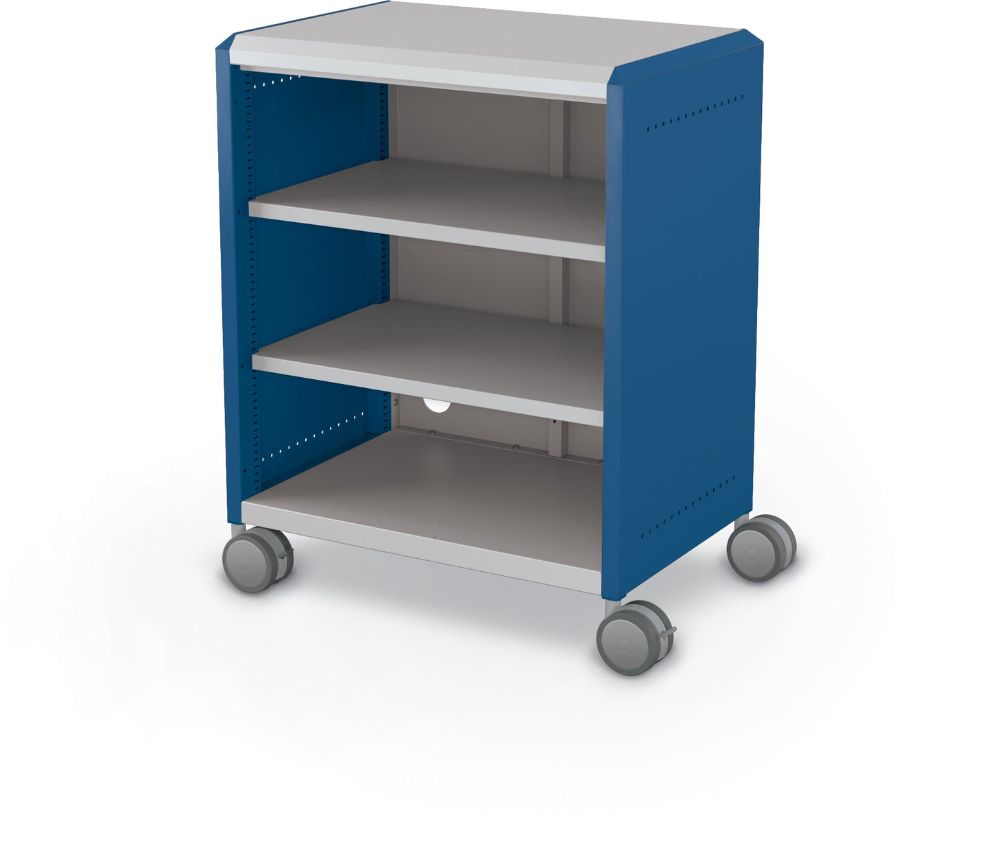 Mooreco Compass Cabinet Midi H2 Standard Back and Side Panels, No Doors with Shelves and Casters (MOR-B2A1X1D1X0) - SchoolOutlet