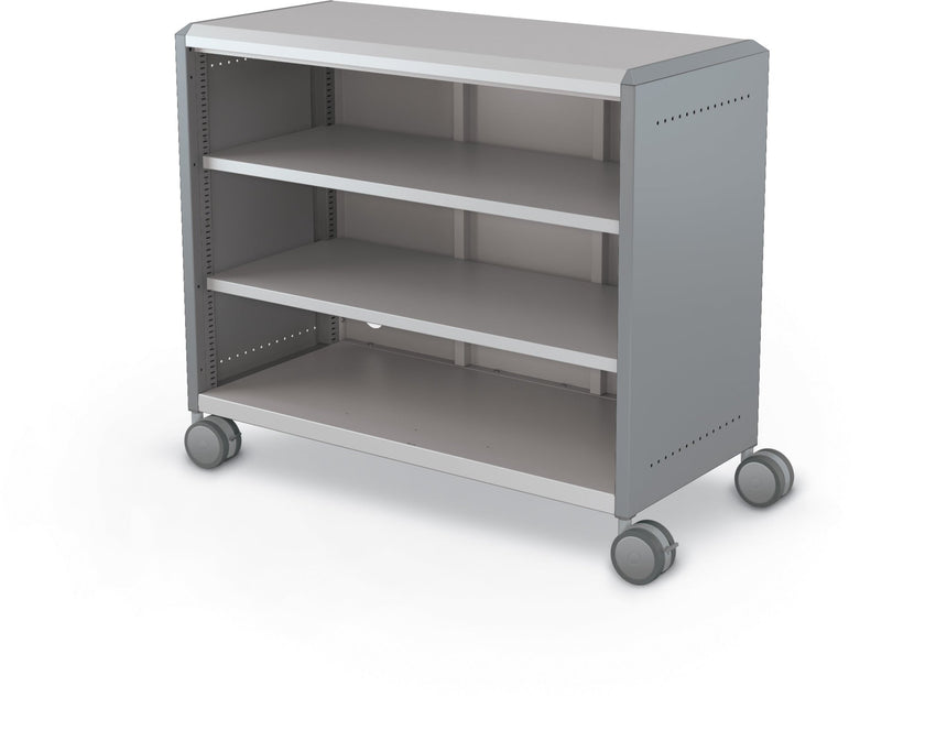 Mooreco Compass Cabinet Maxi H2 Standard Back and Side Panels - No Doors with Shelves and Casters (MOR-B3A1X1D1X0) - SchoolOutlet