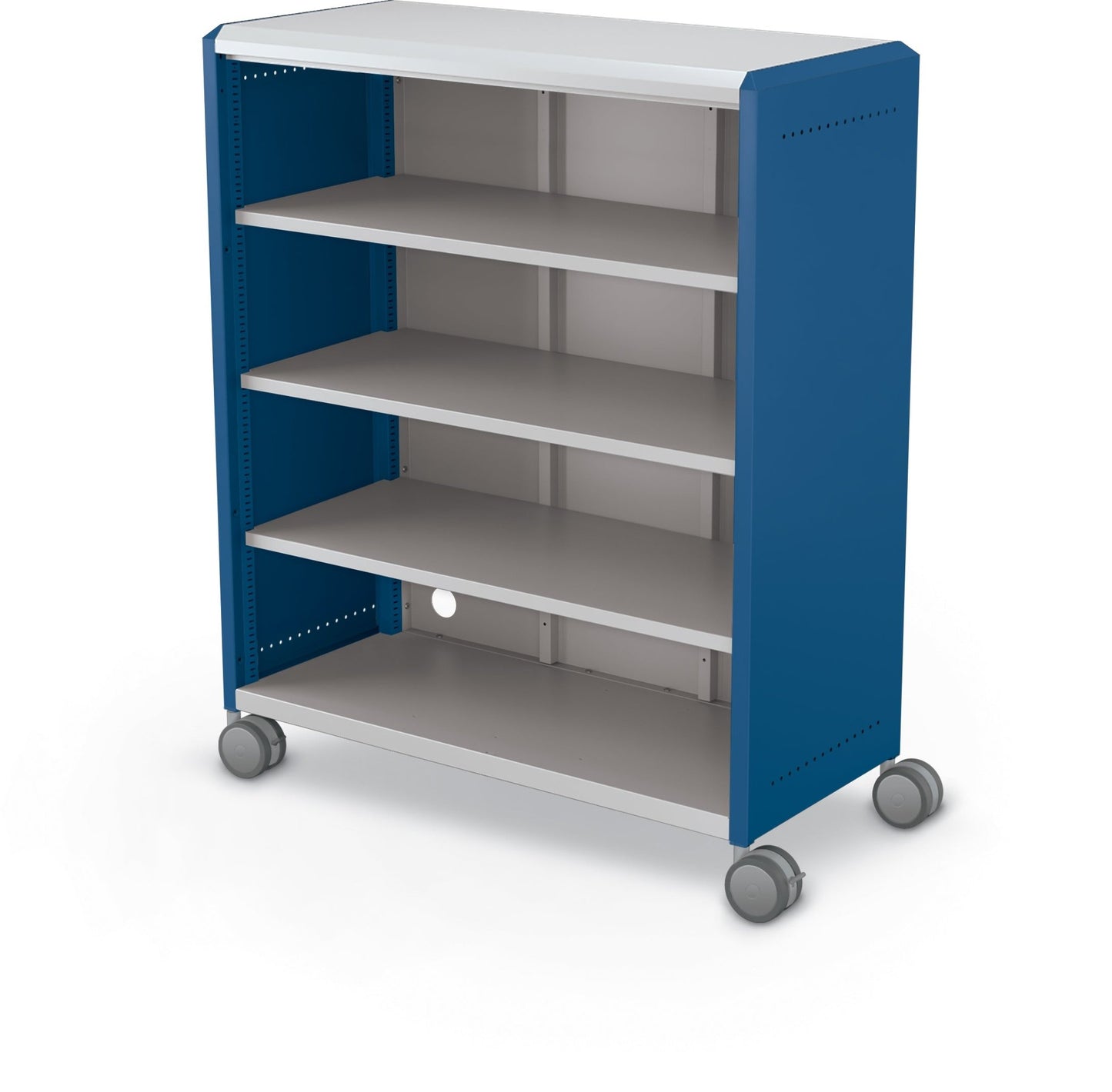 Mooreco Compass Cabinet Maxi H3 - Standard Back and Side Panels - No Doors with Shelves and Casters (MOR-C3A1X1D1X0) - SchoolOutlet