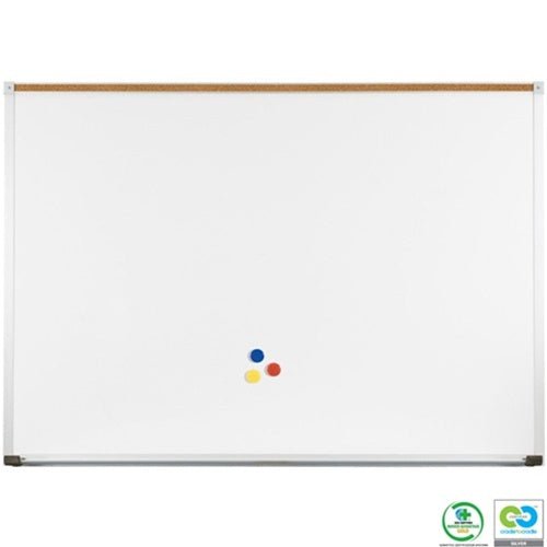 Mooreco 1/4" Green-Rite Markerboard with Deluxe Aluminum Trim - 4'H x 10'W (Mooreco E2H2AK) - SchoolOutlet