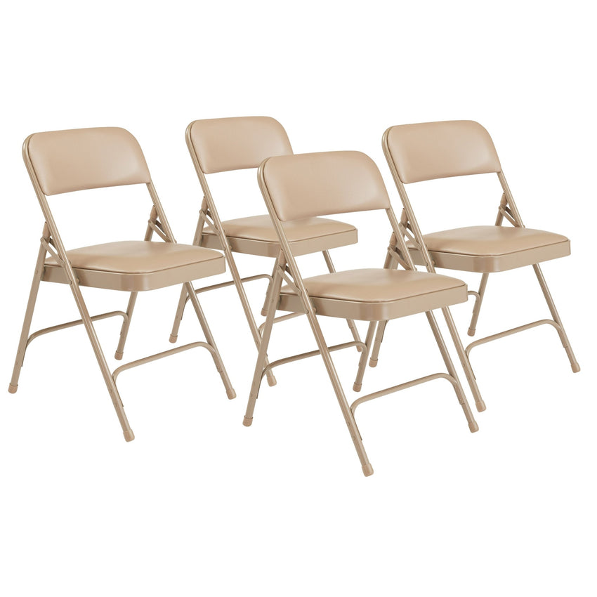 NPS 1200 Series Premium Vinyl Upholstered Double Hinge Folding Chair (National Public Seating NPS-1200) - SchoolOutlet