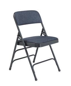 NPS 2300 Series Fabric Upholstered Premium Folding Chair Triple Brace Double Hinge (National Public Seating NPS-2300)