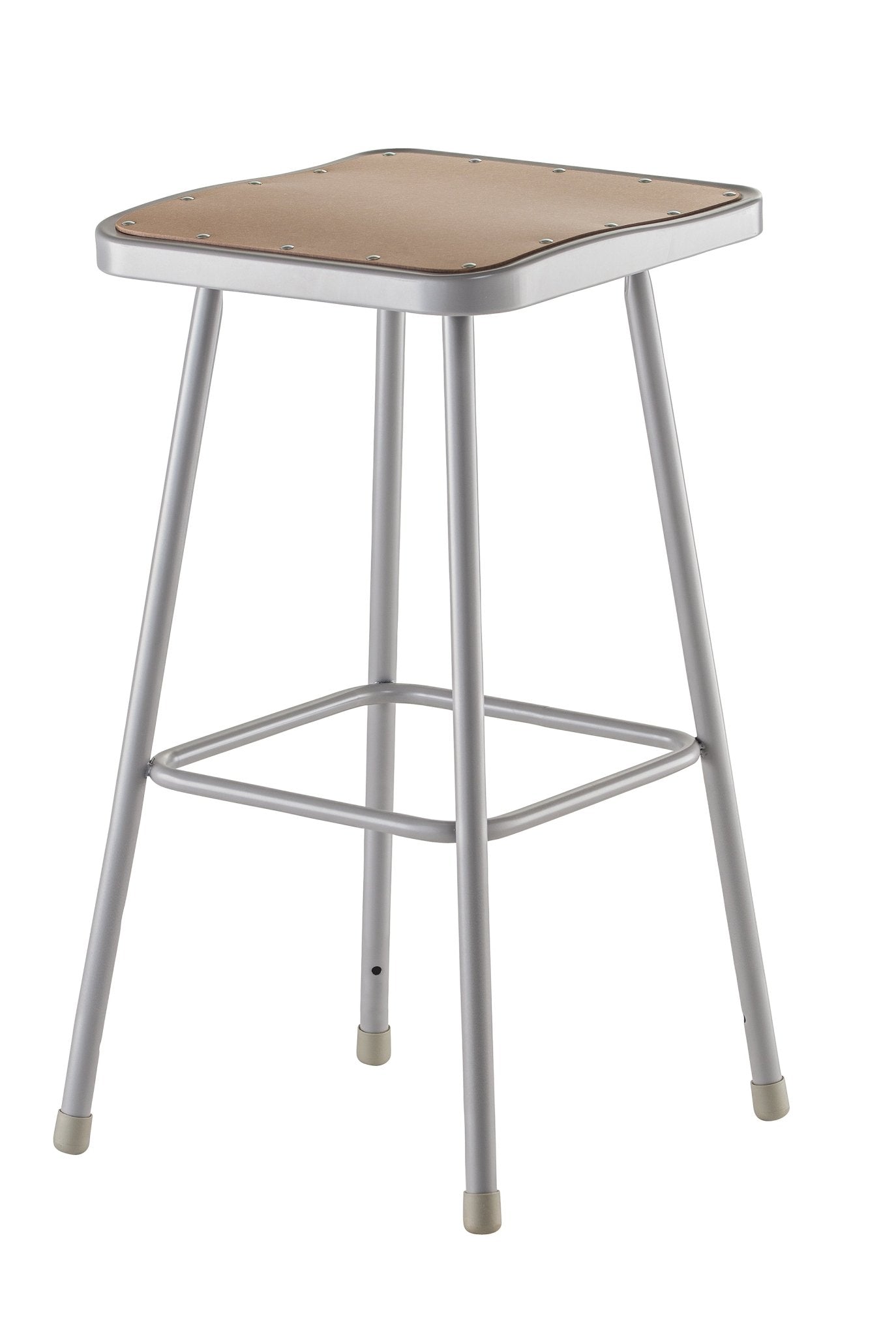 NPS 30" H Square Stool with Hardboard Seat (National Public Seating NPS-6330) - SchoolOutlet