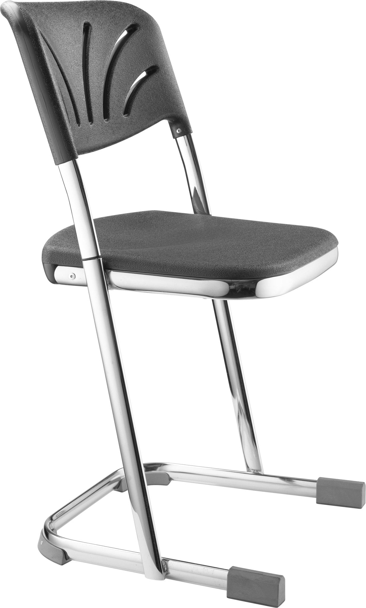 NPS Elephant Z-stool 18" H Stool with Blow Molded Seat and Backrest for Science Labs, Classrooms, Industrial Shops (National Public Seating NPS-6618B) - SchoolOutlet