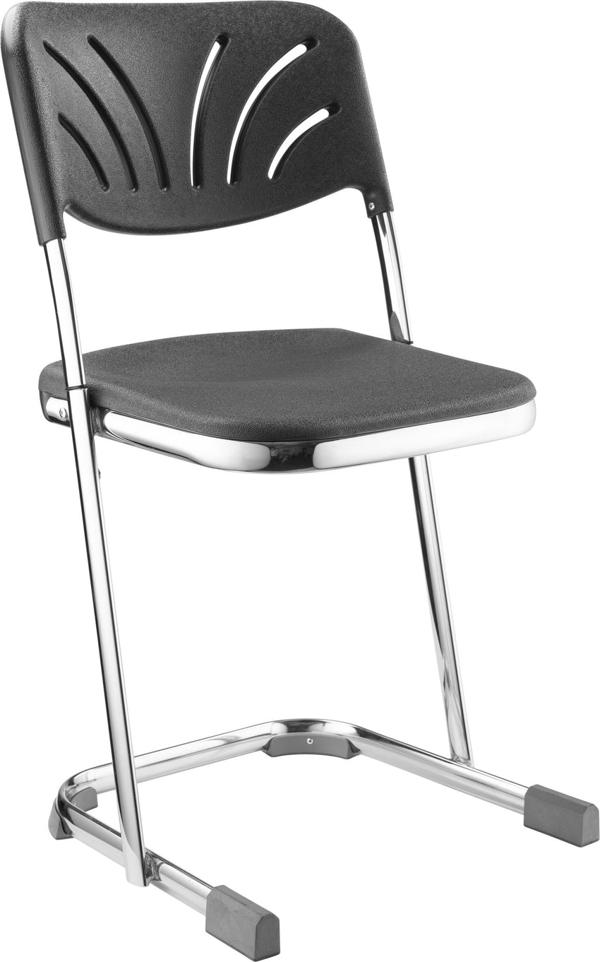 NPS Elephant Z-stool 18" H Stool with Blow Molded Seat and Backrest for Science Labs, Classrooms, Industrial Shops (National Public Seating NPS-6618B) - SchoolOutlet