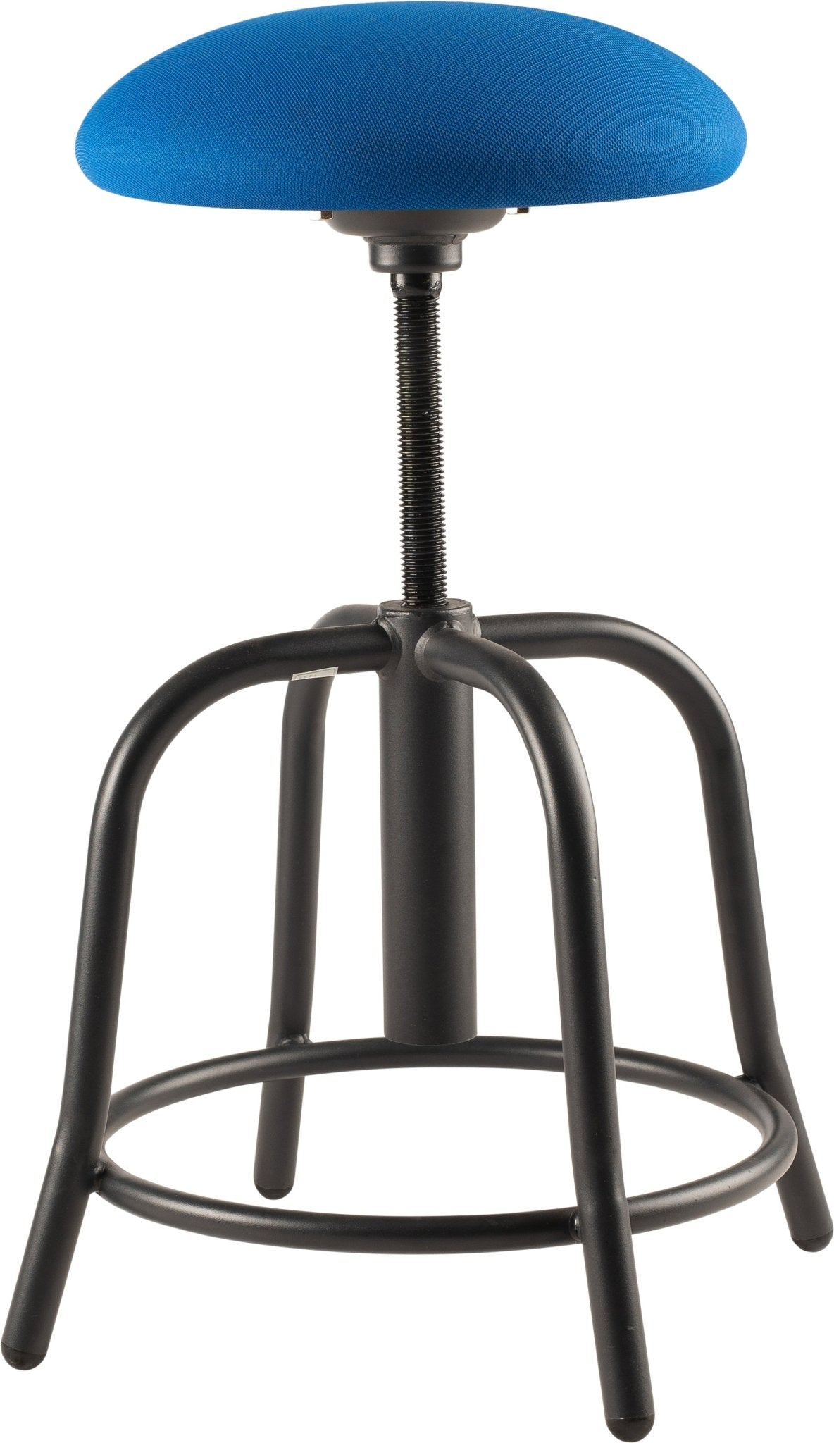 NPS 6800 Series 18" - 25" Adjustable Height Designer Stool, 3" Fabric Padded (National Public Seating NPS-6800S) - SchoolOutlet