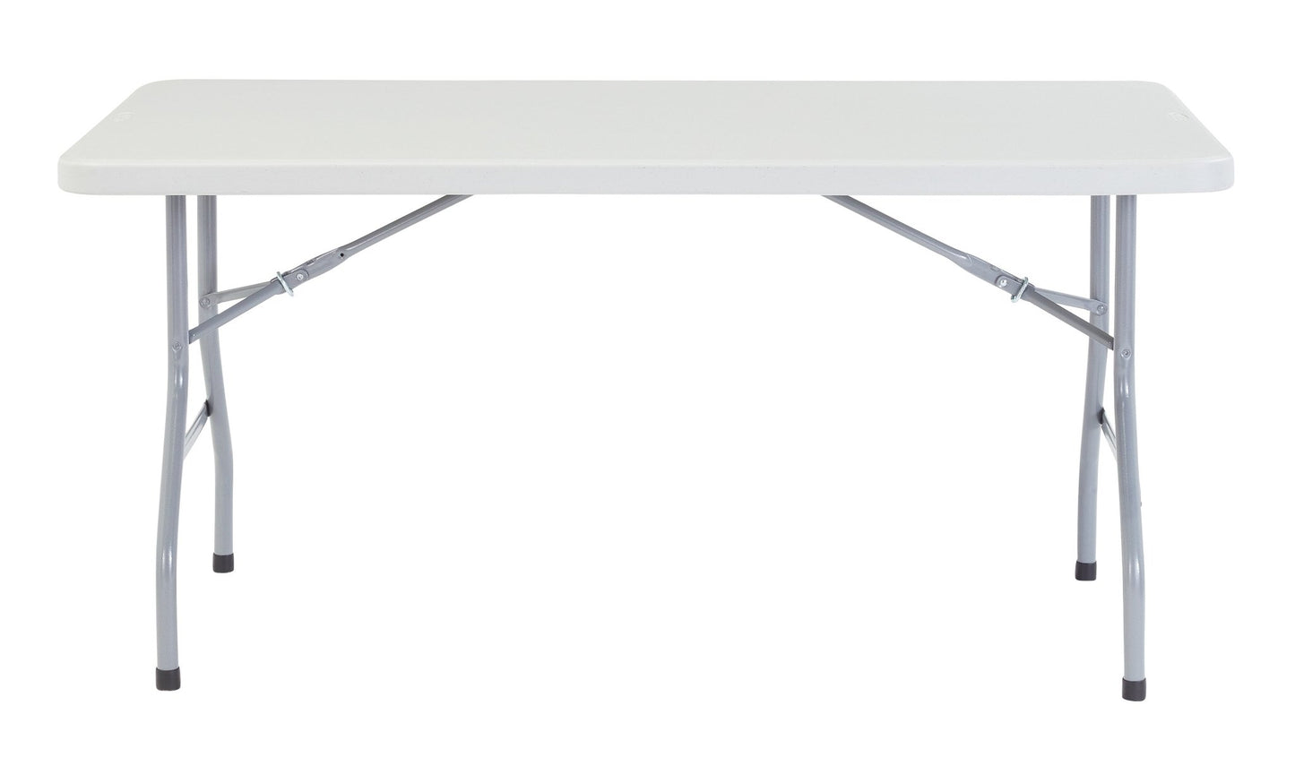 NPS Lightweight Plastic Top Folding Table - 30"W x 60"L (National Public Seating NPS-BT3060) - SchoolOutlet