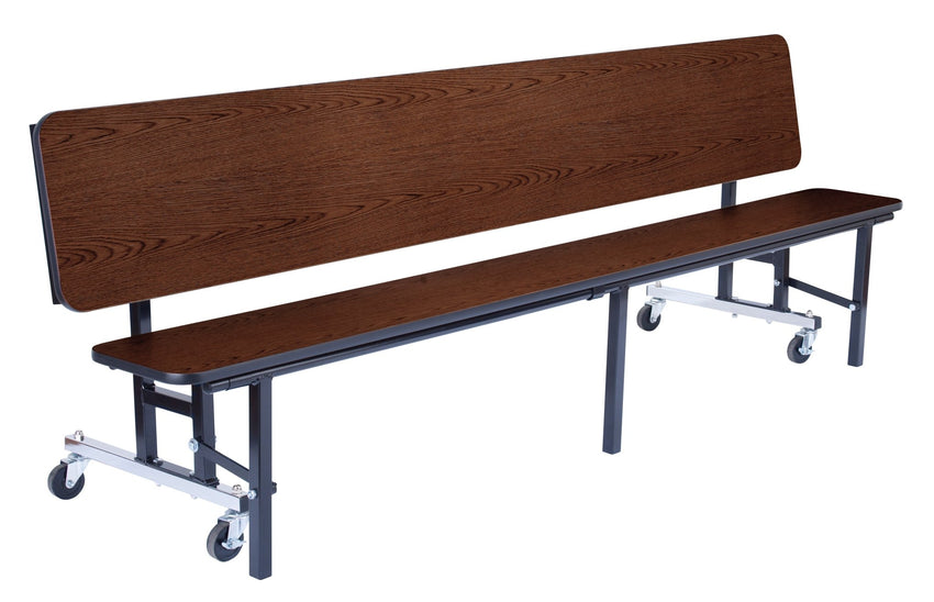 NPS 7' Mobile Convertible Bench Unit - 84"L x 29"W (National Public Seating NPS-CBG84) - SchoolOutlet