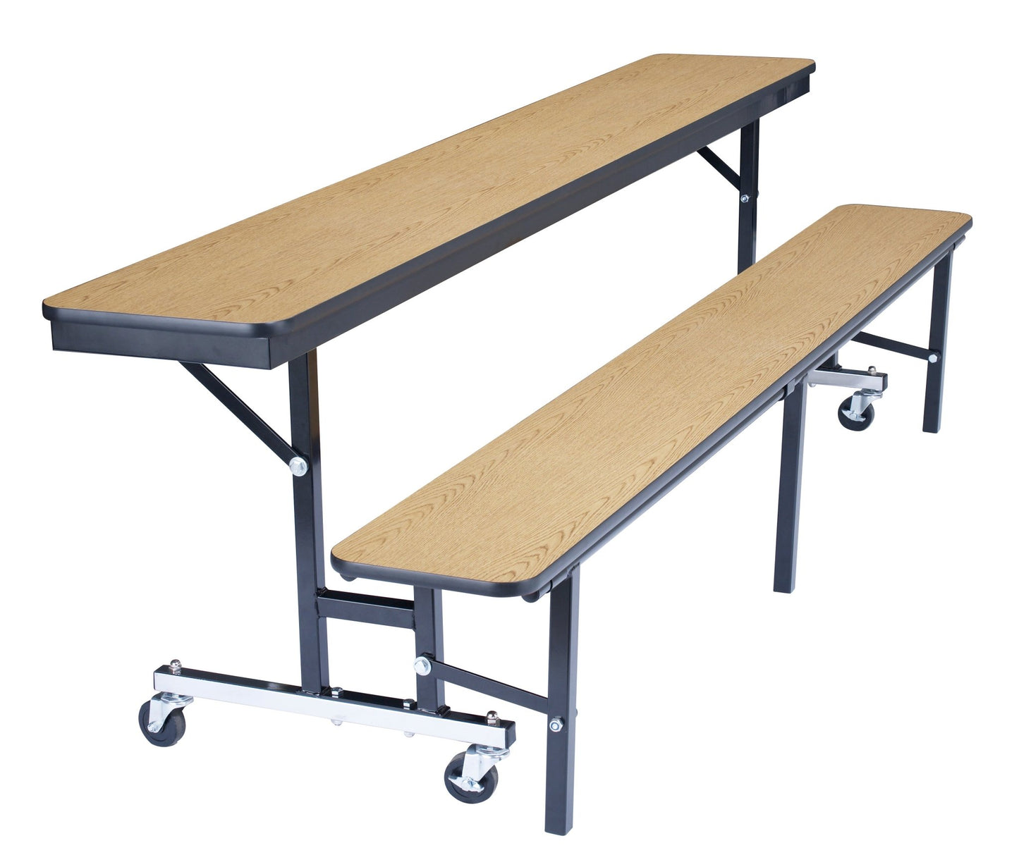 NPS 8' Mobile Convertible Bench Unit - 96"L x 29"W (National Public Seating NPS-CBG96) - SchoolOutlet